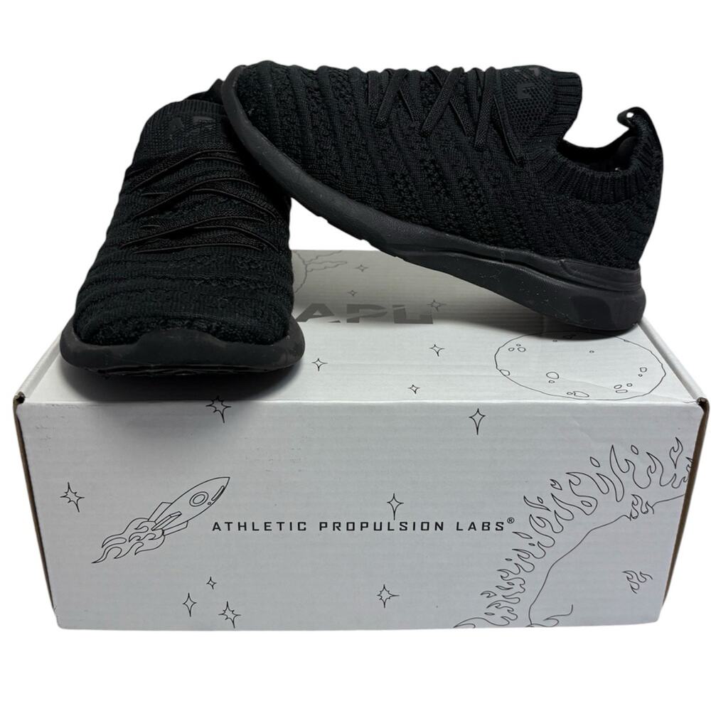 APL TechLoom Wave Kids Black Slip On Sneakers Size 10 Toddler Athleti